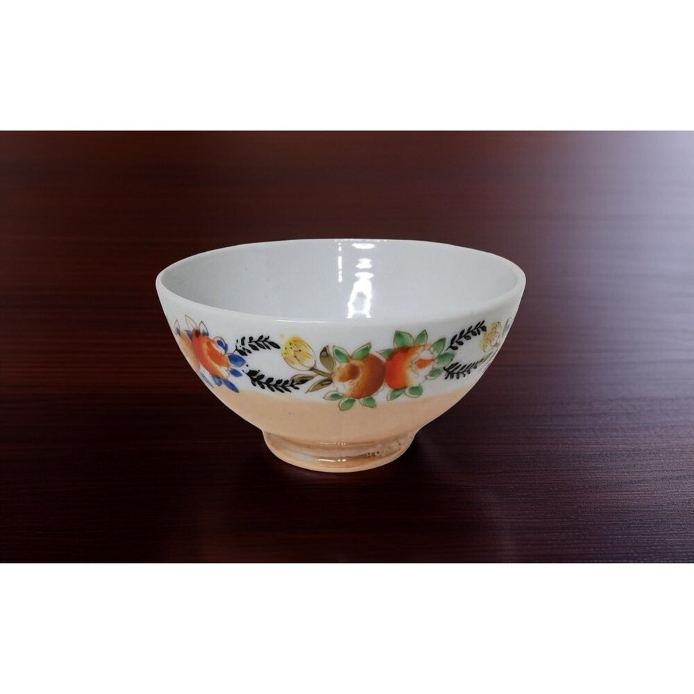 Vintage Collectible 1960's Porceline Floral Hand Made In Japan Bowl